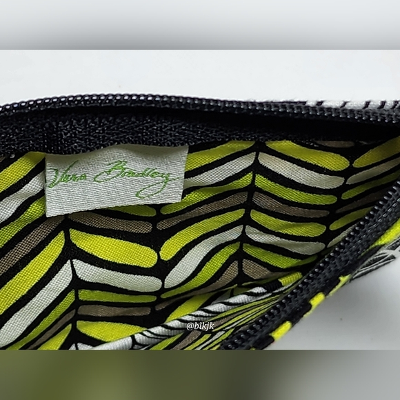 Vera Bradley Cosmetic Bag And  Zip ID Case *Grey/Citron* NWT - Picture 14 of 14